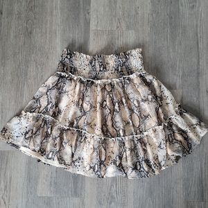 Altered state snake print mini skirt, like new!